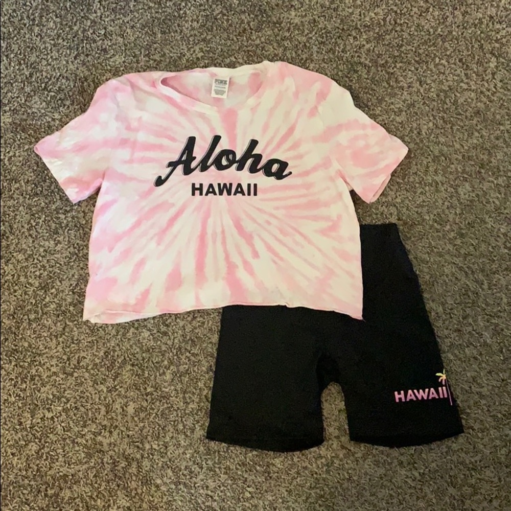 Pink Victoria’s Secret outfit